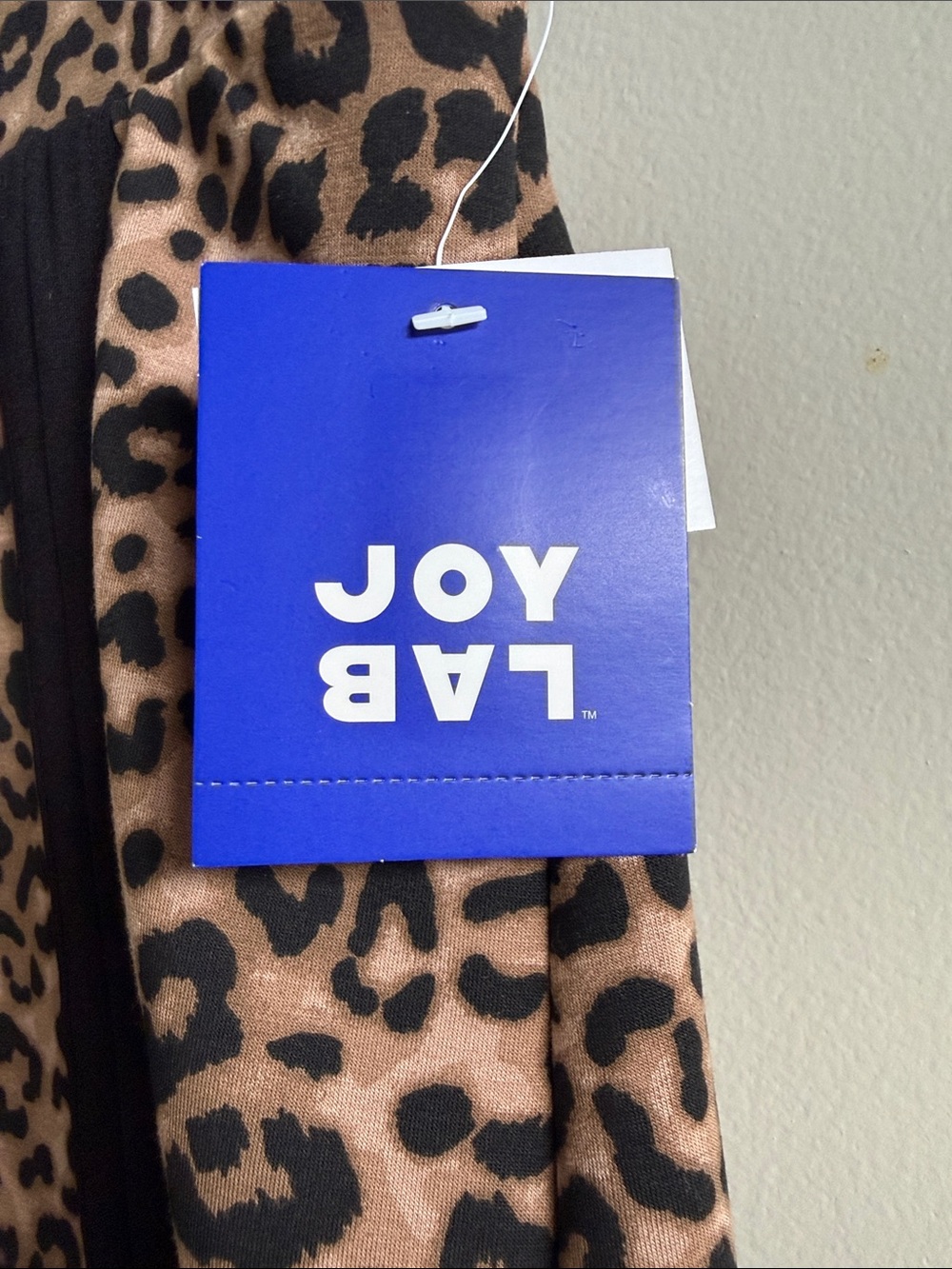 NWT JoyLab Leopard Print Mini Skort with Built In Shorts Black Trim Size L - Picture 6 of 7